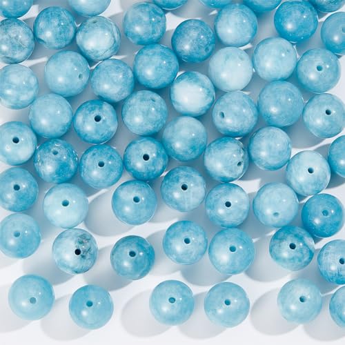 NBEADS Über 64 Stück Natürliche Blaue Quarz Perlen, 12-13mm Facettierten Stein Perlen Lose Natürliche Perlen Runde Edelstein-Perlen für DIY Craft Armband Schmuck Machen, Loch: 1mm NBEADS Über 64 Stück Natürliche Blaue Quarz Perlen, 12-13mm Facettierten Stein Perlen Lose Natürliche Perlen Runde Edelstein-Perlen für DIY Craft Armband Schmuck Machen, Loch: 1mm von nbeads