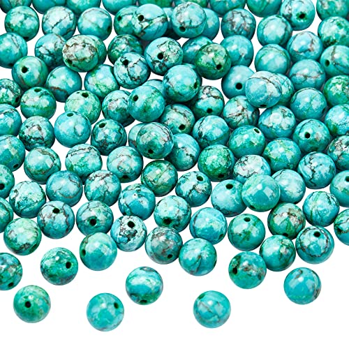 NBEADS 1 Box 120 Teile/schachtel Natürliche Türkis Perlen Runde Lose Perlen Türkis Edelstein Heilung für Schmuck Machen Handwerk, 8 mm, Bohrung: 1 mm NBEADS 1 Box 120 Teile/schachtel Natürliche Türkis Perlen Runde Lose Perlen Türkis Edelstein Heilung für Schmuck Machen Handwerk, 8 mm, Bohrung: 1 mm von nbeads