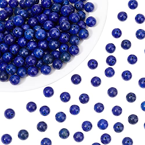 nbeads 1 Box 180 PCS 8 mm Natur Blau Lapis Lazuli Perlen Edelstein Rund Lose Perlen Schmuckherstellung nbeads 1 Box 180 PCS 8 mm Natur Blau Lapis Lazuli Perlen Edelstein Rund Lose Perlen Schmuckherstellung von nbeads