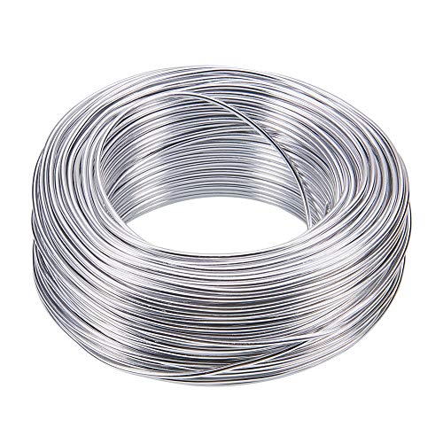 nbeads 1 Rolle 55m 2mm Aluminiumdraht, Silber Aluminium Basteldraht Schmuck Modellierdraht Für Schmuckherstellung Handwerk Modellbau Armaturen und Skulptur nbeads 1 Rolle 55m 2mm Aluminiumdraht, Silber Aluminium Basteldraht Schmuck Modellierdraht Für Schmuckherstellung Handwerk Modellbau Armaturen und Skulptur von nbeads