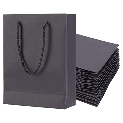 NBEADS 10 Stück Schwarz Papier Geschenktüten, Kraftpapiertüte Süßigkeiten Tragetaschen Kraftpapier Einkaufstasche mit Griffen Für Geburtstagsgeschenke Hochzeits Weihnachten Partyfeiern, 20x15x6cm NBEADS 10 Stück Schwarz Papier Geschenktüten, Kraftpapiertüte Süßigkeiten Tragetaschen Kraftpapier Einkaufstasche mit Griffen Für Geburtstagsgeschenke Hochzeits Weihnachten Partyfeiern, 20x15x6cm von nbeads