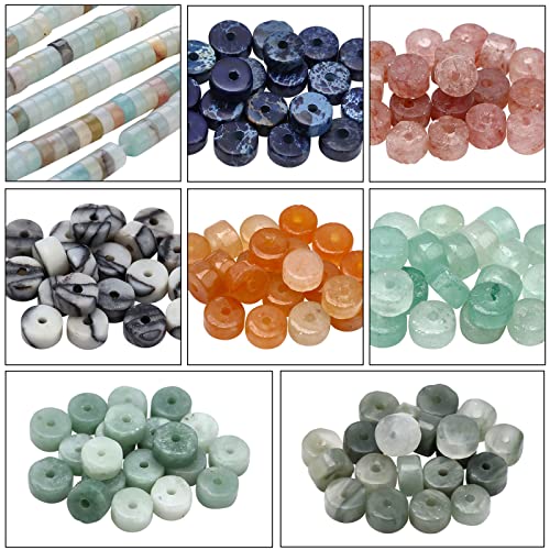 nbeads 160 Stück 8 Stile Natürliche Heishi Steinperlen, Disc Spacer Beads Flache Runde Edelsteinperlen Lose Steinperlen Für Armband Ohrringe Halskette Und Schmuckherstellung nbeads 160 Stück 8 Stile Natürliche Heishi Steinperlen, Disc Spacer Beads Flache Runde Edelsteinperlen Lose Steinperlen Für Armband Ohrringe Halskette Und Schmuckherstellung von nbeads
