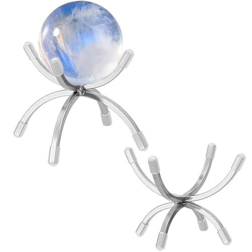 nbeads 2 STK. Metall Rock Display Ständer, 94x96x65.5mm Legierung Kristallkugel Ständer Display Staffelei-Halter für Edelsteine Kristall Mineral Achat, Platin nbeads 2 STK. Metall Rock Display Ständer, 94x96x65.5mm Legierung Kristallkugel Ständer Display Staffelei-Halter für Edelsteine Kristall Mineral Achat, Platin von nbeads