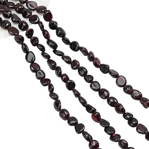 nbeads 2 Stränge über 76 Stück natürlichen Granat Edelstein Perlen, Ovale Form Lose Perlen Unregelmäßige Kristall Stein Charms Perlen für Handwerk Ohrring Armband Schmuck Machen, 38,86cm/Strang nbeads 2 Stränge über 76 Stück natürlichen Granat Edelstein Perlen, Ovale Form Lose Perlen Unregelmäßige Kristall Stein Charms Perlen für Handwerk Ohrring Armband Schmuck Machen, 38,86cm/Strang von nbeads