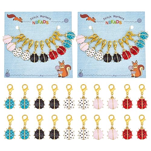 nbeads 20 Stück Marienkäfer-Stichmarker, Emaille-Häkel-Maschenmarkierer Abnehmbare Karabinerverschlüsse Verriegelbarer Maschenmarkierer Zum Stricken Weben Nähen Schmuckherstellung nbeads 20 Stück Marienkäfer-Stichmarker, Emaille-Häkel-Maschenmarkierer Abnehmbare Karabinerverschlüsse Verriegelbarer Maschenmarkierer Zum Stricken Weben Nähen Schmuckherstellung von nbeads