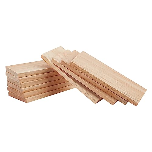 nbeads 20 Stück Unfertige Holzstücke, 10×4cm Rechteck Leere Holzplatten Leere Kiefer Holzplatten Handwerk Holzbrett Für DIY Karten Kunst Handwerk Projekt von nbeads