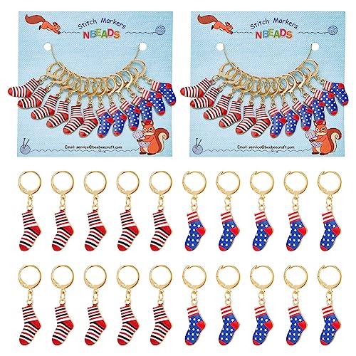 nbeads 12 Stück Socken Stitch Markers, Emaille-Legierung Häkeln Stich Marker Charms Removable Locking Stich Marker Für Stricken Weben Nähen Zubehör Quilten Handgemachten Schmuck nbeads 12 Stück Socken Stitch Markers, Emaille-Legierung Häkeln Stich Marker Charms Removable Locking Stich Marker Für Stricken Weben Nähen Zubehör Quilten Handgemachten Schmuck von nbeads