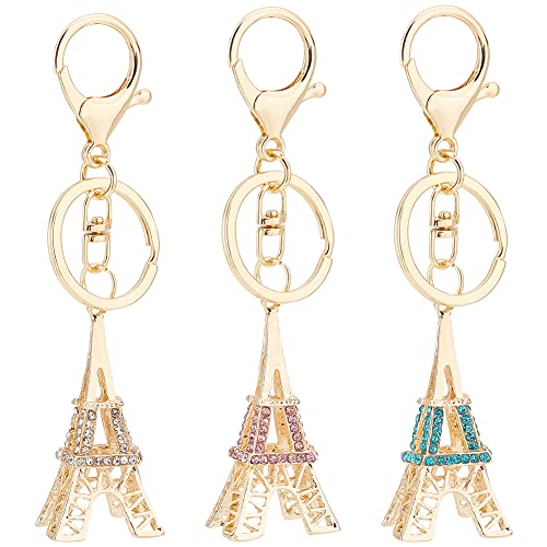 nbeads 3 Stück Eiffelturm Schlüsselanhänger, 3 Farben Strass Eiffelturm Charms Anhänger Legierung Split Schlüsselanhänger Zubehör Für Autoschlüssel Ring Telefon Dekoration Geschenk Herstellung nbeads 3 Stück Eiffelturm Schlüsselanhänger, 3 Farben Strass Eiffelturm Charms Anhänger Legierung Split Schlüsselanhänger Zubehör Für Autoschlüssel Ring Telefon Dekoration Geschenk Herstellung von nbeads