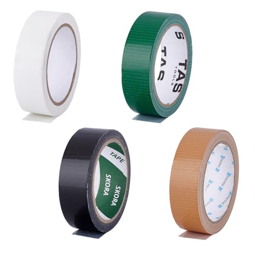 nbeads 4 Rollen Stoff Klebeband Set, 3cm Buchbindeband Selbstklebendes Stoffband Für Reparaturen Teppiche Werkzeuge Ausrüstung DIY Projekte, 20m/Rolle nbeads 4 Rollen Stoff Klebeband Set, 3cm Buchbindeband Selbstklebendes Stoffband Für Reparaturen Teppiche Werkzeuge Ausrüstung DIY Projekte, 20m/Rolle von nbeads