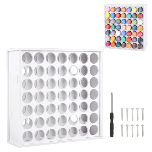 nbeads 49-Loch Kunststoff Farbständer, Paint Rack Farbständer Bastel-Farbhalter Rack Farborganisator Bastel-Farbhalter Rack für Kunstzubehör Malerei, Weiß, 31.5x10x33cm nbeads 49-Loch Kunststoff Farbständer, Paint Rack Farbständer Bastel-Farbhalter Rack Farborganisator Bastel-Farbhalter Rack für Kunstzubehör Malerei, Weiß, 31.5x10x33cm von nbeads