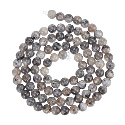nbeads 5 Strang Ca. 455 Stück Natürliche Labradoritperlen, 4mm Glatte Runde Steinperlen Lose Edelsteinperlen Abstandshalter Für DIY-Handwerk Halskette Armband Schmuckherstellung von nbeads