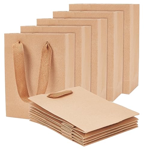 nbeads 50 Stück Kraftpapiertüten, Braune Einkaufstaschen Geschenktüten mit Nylonschnur Griffe recyclebar Süßigkeiten Papiertüten für Geburtstag Hochzeit Tee Party und Party Feiern, 16x12x5.7cm nbeads 50 Stück Kraftpapiertüten, Braune Einkaufstaschen Geschenktüten mit Nylonschnur Griffe recyclebar Süßigkeiten Papiertüten für Geburtstag Hochzeit Tee Party und Party Feiern, 16x12x5.7cm von nbeads