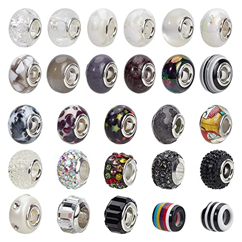 nbeads 54Pcs European Perlen, 8 Stile Große Loch Acryl Strass Spacer Perlen Polymer Clay Europäische Perlen Für DIY Handwerk Armbänder Halsketten Schmuckherstellung nbeads 54Pcs European Perlen, 8 Stile Große Loch Acryl Strass Spacer Perlen Polymer Clay Europäische Perlen Für DIY Handwerk Armbänder Halsketten Schmuckherstellung von nbeads