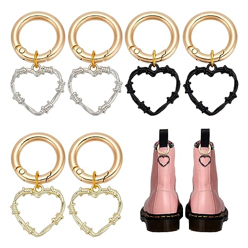 nbeads 6 Stück 3 Farben Herzanhänger, Leerer Hohler Dekorationsanhänger In Herzform Mit Federtorringen Für Schuhe Stiefel Geldbörse Packtasche Schmuckherstellung Zubehör nbeads 6 Stück 3 Farben Herzanhänger, Leerer Hohler Dekorationsanhänger In Herzform Mit Federtorringen Für Schuhe Stiefel Geldbörse Packtasche Schmuckherstellung Zubehör von nbeads