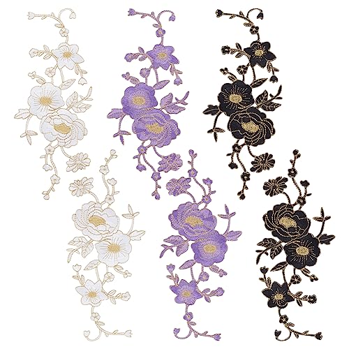 nbeads 6 Stück 3 Farben Stickerei Blumenmotiv Venise Spitzenkragen Zubehör, Spitzen-Applikations-Patch Für Hochzeitskleid Party Kleid Kostüm Cheongsam-Zubehör DIY-Spitzenstoffbesatz Kunsthandwerk nbeads 6 Stück 3 Farben Stickerei Blumenmotiv Venise Spitzenkragen Zubehör, Spitzen-Applikations-Patch Für Hochzeitskleid Party Kleid Kostüm Cheongsam-Zubehör DIY-Spitzenstoffbesatz Kunsthandwerk von nbeads