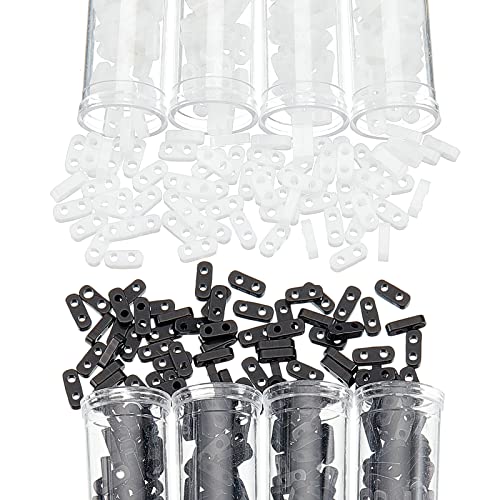NBEADS 720 Stück 2-Loch Glas Rocailles, 4.5~5x2 mm Schwarz Weiße Tila Perlen Rechteckig Glasträgerperlen Glänzend Lose Zwischenperlen Für DIY-Handwerk Armband Halskette Schmuckherstellung NBEADS 720 Stück 2-Loch Glas Rocailles, 4.5~5x2 mm Schwarz Weiße Tila Perlen Rechteckig Glasträgerperlen Glänzend Lose Zwischenperlen Für DIY-Handwerk Armband Halskette Schmuckherstellung von nbeads