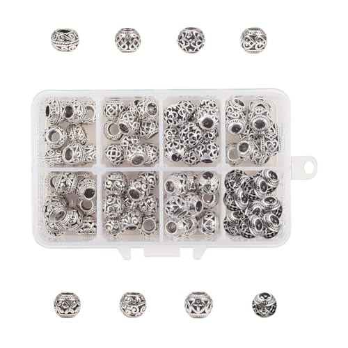 nbeads 80 Stück Legierung Perlen tibetischen Stil Legierung europäischen Perlen Metall Spacer Perlen für europäische Schlangenkette Charme nbeads 80 Stück Legierung Perlen tibetischen Stil Legierung europäischen Perlen Metall Spacer Perlen für europäische Schlangenkette Charme von nbeads