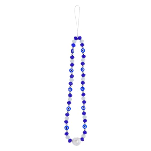 nbeads Böses Auge Handy-Lanyard, Mitternachtsblau Acryl Perlen Telefon Lanyard Wrist Strap Handy Kette Riemen Keychain für Männer Frauen Handy String Strap nbeads Böses Auge Handy-Lanyard, Mitternachtsblau Acryl Perlen Telefon Lanyard Wrist Strap Handy Kette Riemen Keychain für Männer Frauen Handy String Strap von nbeads
