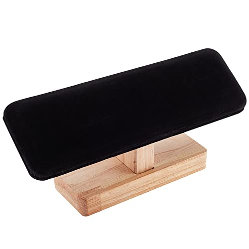 nbeads Holz Armbandständer Display, Schwarzer Uhrenständer Samt T-Bar Armbandhalter Schmuck Organizer Abnehmbare Armreif-Anhänger Tower Rack für den Einzelhandel Zeigen Verkaufen, 19.5x5x8.9 cm nbeads Holz Armbandständer Display, Schwarzer Uhrenständer Samt T-Bar Armbandhalter Schmuck Organizer Abnehmbare Armreif-Anhänger Tower Rack für den Einzelhandel Zeigen Verkaufen, 19.5x5x8.9 cm von nbeads