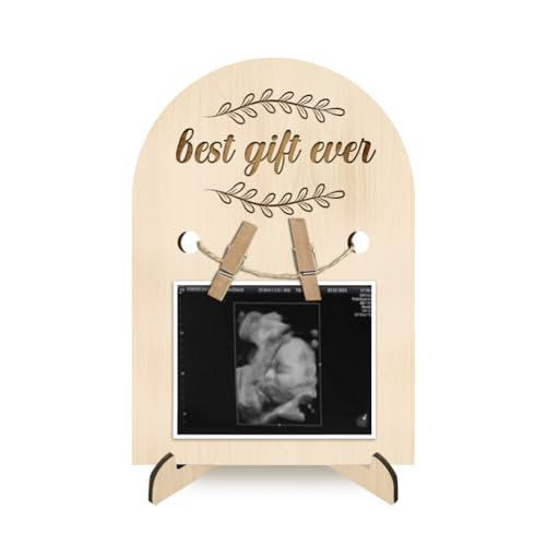 nbeads Holz-Schwangerschaft Bilderrahmen, 18x12.5cm Sonogram Photo Frame Leaf Border Pattern Photo Frame Schwangerschaftsankündigung Frame Stand für Erste Zeit Mütter Geschenke Dusche Geschenke nbeads Holz-Schwangerschaft Bilderrahmen, 18x12.5cm Sonogram Photo Frame Leaf Border Pattern Photo Frame Schwangerschaftsankündigung Frame Stand für Erste Zeit Mütter Geschenke Dusche Geschenke von nbeads