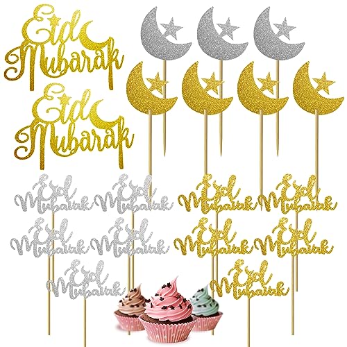 Eid Mubarak Dekoration für Eid Mubarak (19-teilig) – Ramadan-Dekorationsset – Islam – Muslim von nedit