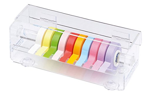 neoLab 2-6240 neoTape-Beschriftungsklebebänder Rainbow Pack, mit Dispenser (10-er Pack) von neoLab