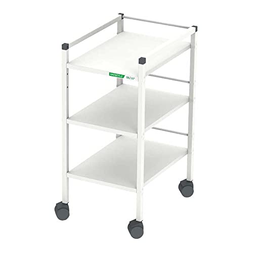 neoLab 2-7041 Holz/Melamin/Stahl/Epoxidharz Supermini Regalwagen, 450mm Länge x 340mm Breite x 730mm Höhe, Weiß neoLab 2-7041 Holz/Melamin/Stahl/Epoxidharz Supermini Regalwagen, 450mm Länge x 340mm Breite x 730mm Höhe, Weiß von neoLab