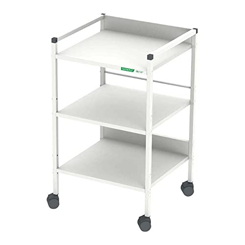 neoLab 2-7042 Holz/Melamin/Stahl/Epoxidharz Midi Regalwagen, 490mm Länge x 450mm Breite x 805mm Höhe, Weiß neoLab 2-7042 Holz/Melamin/Stahl/Epoxidharz Midi Regalwagen, 490mm Länge x 450mm Breite x 805mm Höhe, Weiß von neoLab