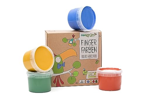 Neogreen Fingerfarbe 4er-Set Aki von neogrün