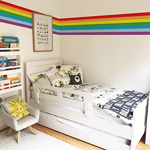 Neukids Große Regenbogen Wandtattoo, 320x40cm Linearer Regenbogen Tapeten Bordüre, Wandsticker Kinderzimmer Babyzimmer Schlafzimmer Wohnzimmer Korridore Klassenzimmer Wandaufkleber Neukids Große Regenbogen Wandtattoo, 320x40cm Linearer Regenbogen Tapeten Bordüre, Wandsticker Kinderzimmer Babyzimmer Schlafzimmer Wohnzimmer Korridore Klassenzimmer Wandaufkleber von neukids