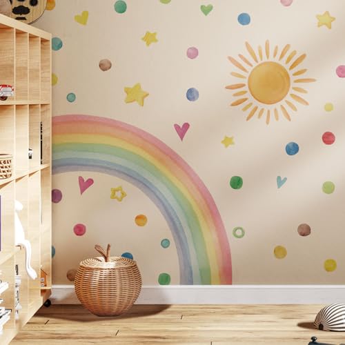 Neukids Wandsticker Regenbogen Boho,Sonne und Farbige Punkte Wandtattoo,Selbstklebend Wandaufkleber für Mädchen Schlafzimmer Kinderzimmer Wohnzimmer Babyzimmer Wanddeko Neukids Wandsticker Regenbogen Boho,Sonne und Farbige Punkte Wandtattoo,Selbstklebend Wandaufkleber für Mädchen Schlafzimmer Kinderzimmer Wohnzimmer Babyzimmer Wanddeko von neukids