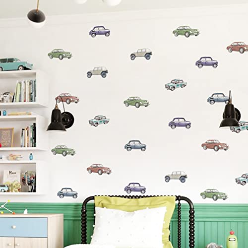 neukids Vintage-Auto-Wandaufkleber, 60 Stück, Wasserdicht, Retro, Vinyl, Sticker, für Kinderzimmer, Schlafzimmer, Babyzimmer, Klassenzimmer, Wanddekoration neukids Vintage-Auto-Wandaufkleber, 60 Stück, Wasserdicht, Retro, Vinyl, Sticker, für Kinderzimmer, Schlafzimmer, Babyzimmer, Klassenzimmer, Wanddekoration von neukids