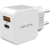 nevox USB PD TYPE C + QC3.0 / PPS Ladeadapter weiß, 30 Watt von nevox