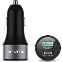 nevox USB PD TYPE C + QC3.0 Kfz-Ladeadapter schwarz, 63 Watt / VA nevox USB PD TYPE C + QC3.0 Kfz-Ladeadapter schwarz, 63 Watt / VA von nevox
