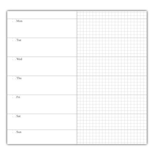 Reise-Notizbuchbeilagen 3er-Pack Nachfüllpackungen für Wochenplaner, 30 Wochen pro Buch, 100g Papier ohne Beschnitt, Standardformat 21 x 11cm Reise-Notizbuchbeilagen 3er-Pack Nachfüllpackungen für Wochenplaner, 30 Wochen pro Buch, 100g Papier ohne Beschnitt, Standardformat 21 x 11cm von newestor