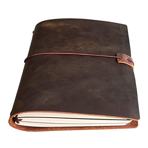 newestor A5 Travelers Notebook – nachfüllbares Leder-Reisetagebuch für Damen und Herren, 3 Notizbücher eingelegt 14 x 21 cm, 120 Blatt, braun newestor A5 Travelers Notebook – nachfüllbares Leder-Reisetagebuch für Damen und Herren, 3 Notizbücher eingelegt 14 x 21 cm, 120 Blatt, braun von newestor