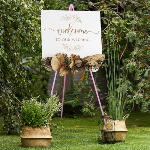 NianFeng Holz-Staffelei-Ständer für Schilder, Staffelei, Ausstellungsständer für Hochzeitsschilder mit verstellbarem Tablett, 160 cm, Stativ A-Rahmen, Poster, leicht, Willkommen, Kunstshow und von nianfeng