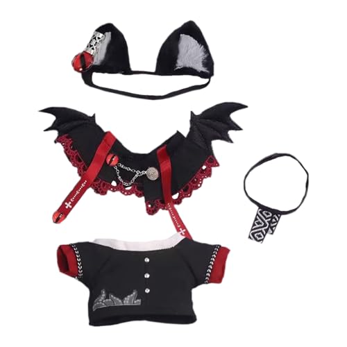 niannyyhouse 10cm-15cm Plüsch Puppe Kleidung Teufel Umhang Kopfbedeckung Mantel Zubehör Katzenohren Set Baumwolle Puppe Dress Up niannyyhouse 10cm-15cm Plüsch Puppe Kleidung Teufel Umhang Kopfbedeckung Mantel Zubehör Katzenohren Set Baumwolle Puppe Dress Up von niannyyhouse