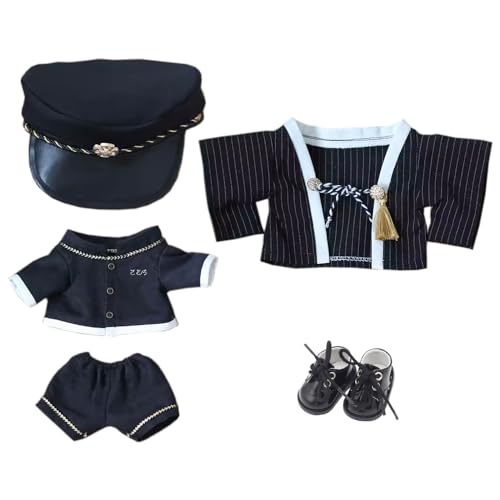 niannyyhouse 20 cm große Plüschpuppe, Kleidung, Hut, Oberteile, Hosen, Mantel, Schuhe, Kimono-Outfit, 20,3 cm, Puppen-Verkleidungszubehör niannyyhouse 20 cm große Plüschpuppe, Kleidung, Hut, Oberteile, Hosen, Mantel, Schuhe, Kimono-Outfit, 20,3 cm, Puppen-Verkleidungszubehör von niannyyhouse