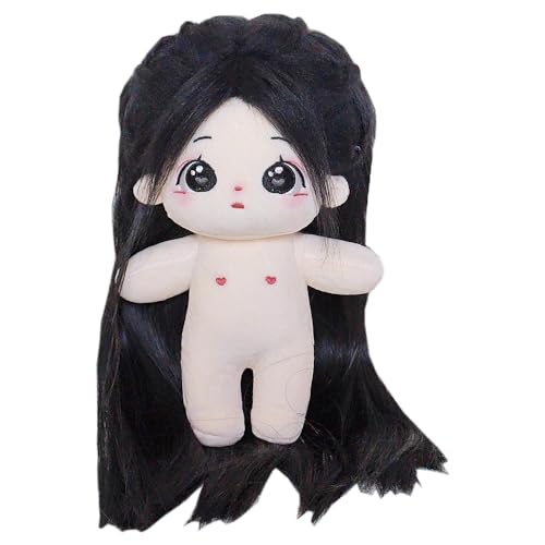 niannyyhouse 20cm Plüsch Puppe Lange Haare Mädchen Humanoid Gefüllte Körper kein Attribut 8 "Normaler Körper Tragbare Kleidung Dress Up Geschenke (a-42-ohne Skelett) von niannyyhouse