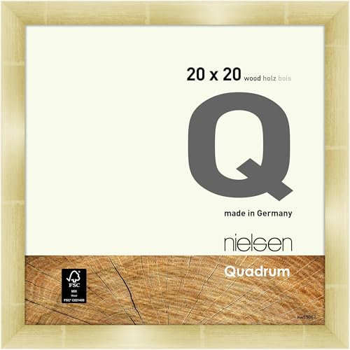 nielsen Bilderrahmen, 20 x 20 cm, Holz, Gold, Fotorahmen zum Auftstellen und Aufhängen im Hoch- & Querformat, Echtglas, Quadrum nielsen Bilderrahmen, 20 x 20 cm, Holz, Gold, Fotorahmen zum Auftstellen und Aufhängen im Hoch- & Querformat, Echtglas, Quadrum von nielsen