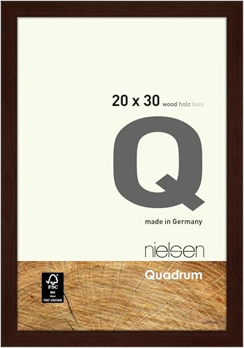 nielsen Bilderrahmen, 20 x 30 cm, Holz, Wengé, Fotorahmen zum Auftstellen und Aufhängen im Hoch- & Querformat, Echtglas, Quadrum nielsen Bilderrahmen, 20 x 30 cm, Holz, Wengé, Fotorahmen zum Auftstellen und Aufhängen im Hoch- & Querformat, Echtglas, Quadrum von nielsen