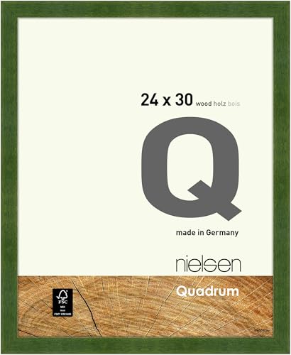 nielsen Bilderrahmen, 24 x 30 cm, Holz, Grün, Rahmen zum Aufhängen im Hoch- & Querformat, Echtglas, Quadrum nielsen Bilderrahmen, 24 x 30 cm, Holz, Grün, Rahmen zum Aufhängen im Hoch- & Querformat, Echtglas, Quadrum von nielsen