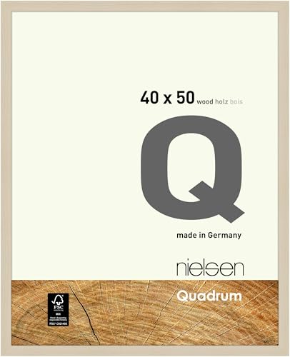 nielsen Bilderrahmen, 40 x 50 cm, Holz, Ahorn, Posterrahmen zum Aufhängen im Hoch- & Querformat, Echtglas, Quadrum nielsen Bilderrahmen, 40 x 50 cm, Holz, Ahorn, Posterrahmen zum Aufhängen im Hoch- & Querformat, Echtglas, Quadrum von nielsen