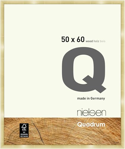 nielsen Bilderrahmen, 50 x 60 cm, Holz, Gold, Posterrahmen zum Aufhängen im Hoch- & Querformat, Echtglas, Quadrum nielsen Bilderrahmen, 50 x 60 cm, Holz, Gold, Posterrahmen zum Aufhängen im Hoch- & Querformat, Echtglas, Quadrum von nielsen