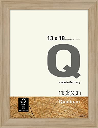 nielsen Holz Bilderrahmen Quadrum, 13x18 cm, Eiche Natur von nielsen