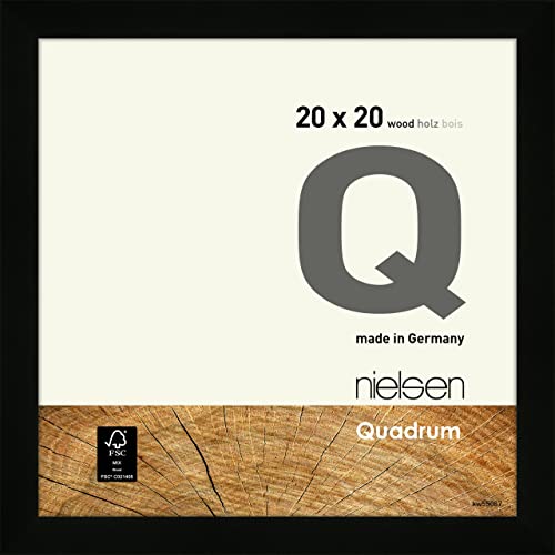 nielsen Holz Bilderrahmen Quadrum, 20x20 cm, Schwarz von nielsen