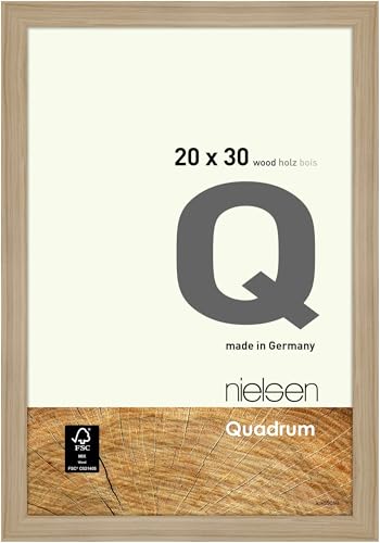 nielsen Bilderrahmen, 20 x 30 cm, Holz, Eiche Natur, Fotorahmen zum Auftstellen und Aufhängen im Hoch- & Querformat, Echtglas, Quadrum nielsen Bilderrahmen, 20 x 30 cm, Holz, Eiche Natur, Fotorahmen zum Auftstellen und Aufhängen im Hoch- & Querformat, Echtglas, Quadrum von nielsen