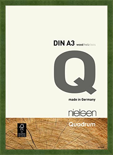 nielsen Holz Bilderrahmen Quadrum, 29,7x42 cm (A3), Grün von nielsen