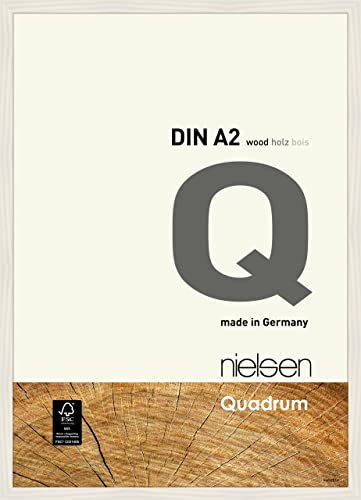 nielsen Holz Bilderrahmen Quadrum, 42x59,4 cm (A2), Weiß von nielsen